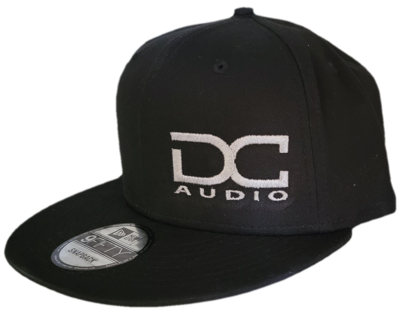 DC AUDIO Black/ Silver Snapback DC Audio Hat (9fifty / flatbill)