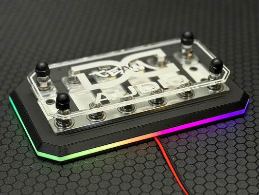 DC Audio Fused Distribution Block with LED lite base