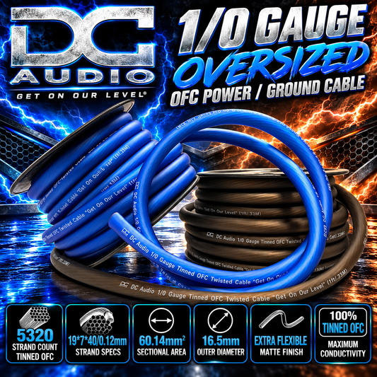 DC Audio 1/0 Tinned OFC Power / Ground Cable