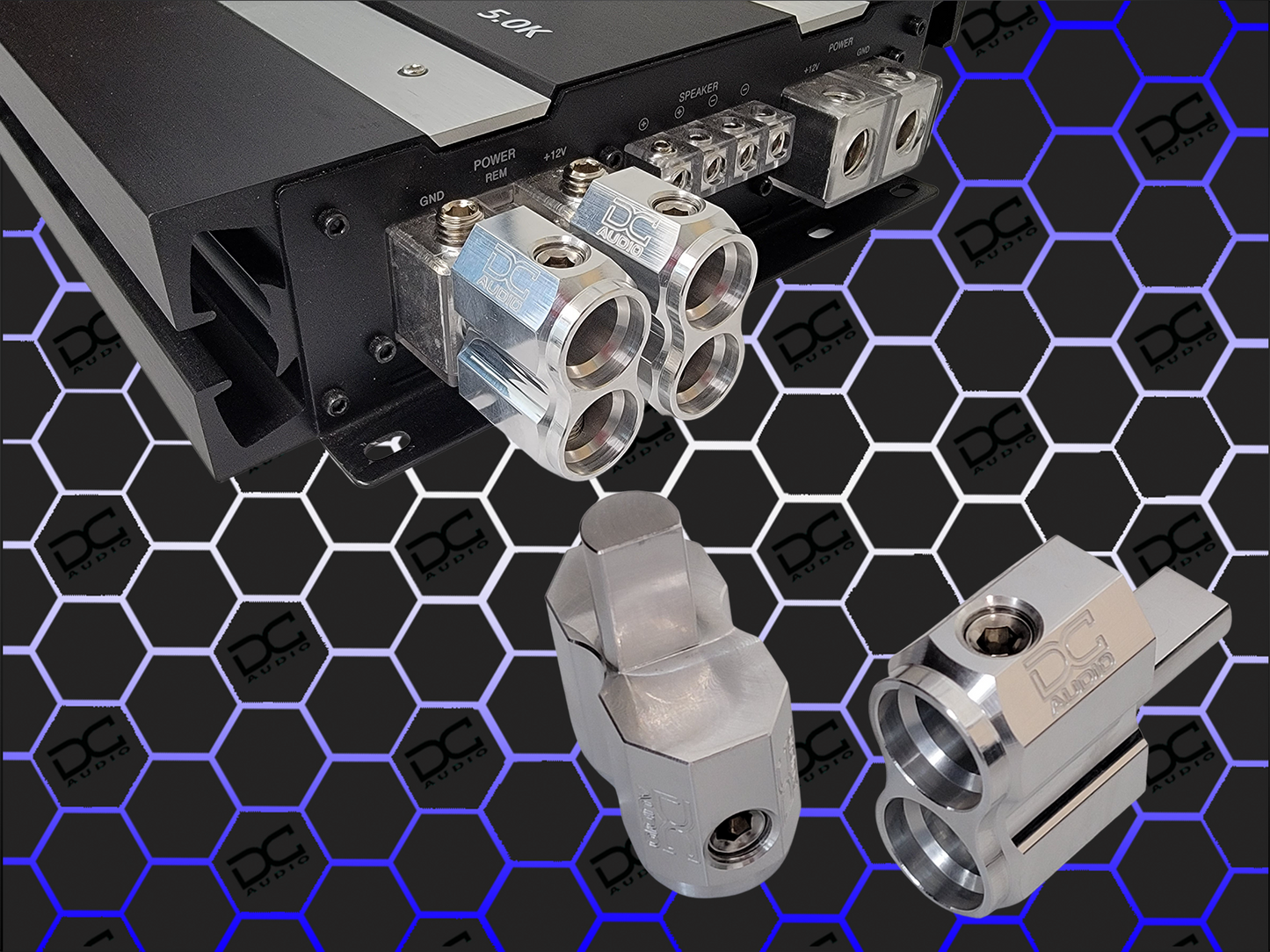 OCT-D1/0-ALU Amp Dual 1/0 awg Amplifier Inputs
