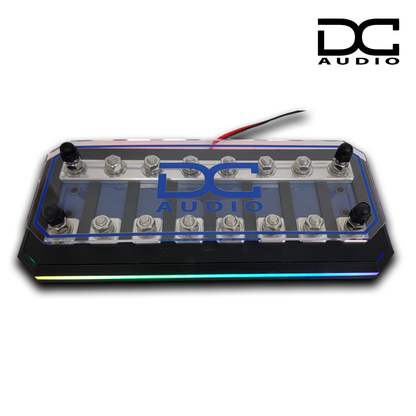 DC Audio Fused Distribution Block with LED lite base