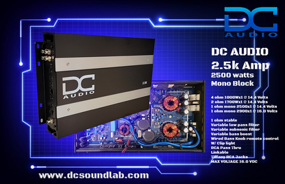 2.5k 2500 watt Mono Block Amplifier