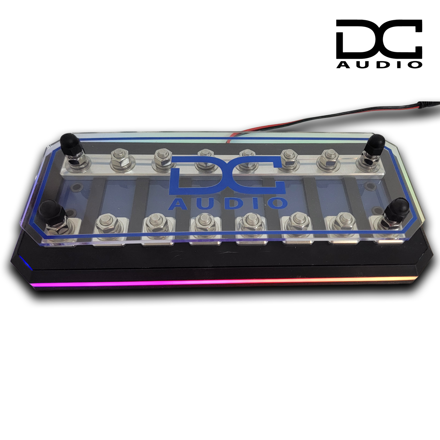DC Audio Fused Distribution Block with LED lite base