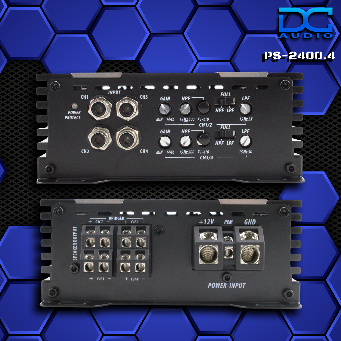 PS2400x4 - Mini 4 Channel Amplifier