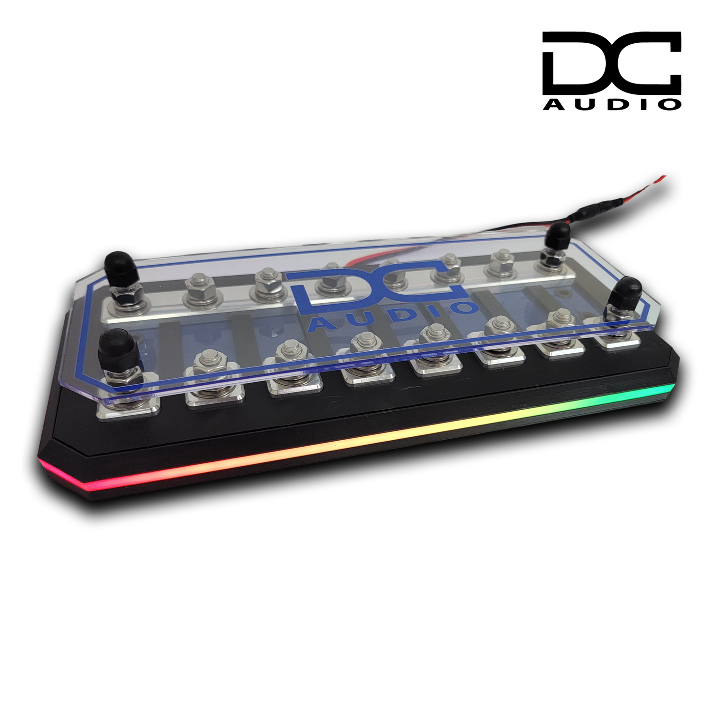 DC Audio Fused Distribution Block with LED lite base