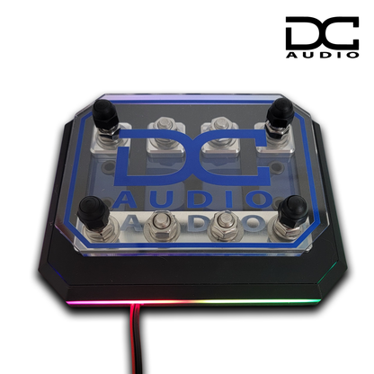 DC Audio Fused Distribution Block with LED lite base