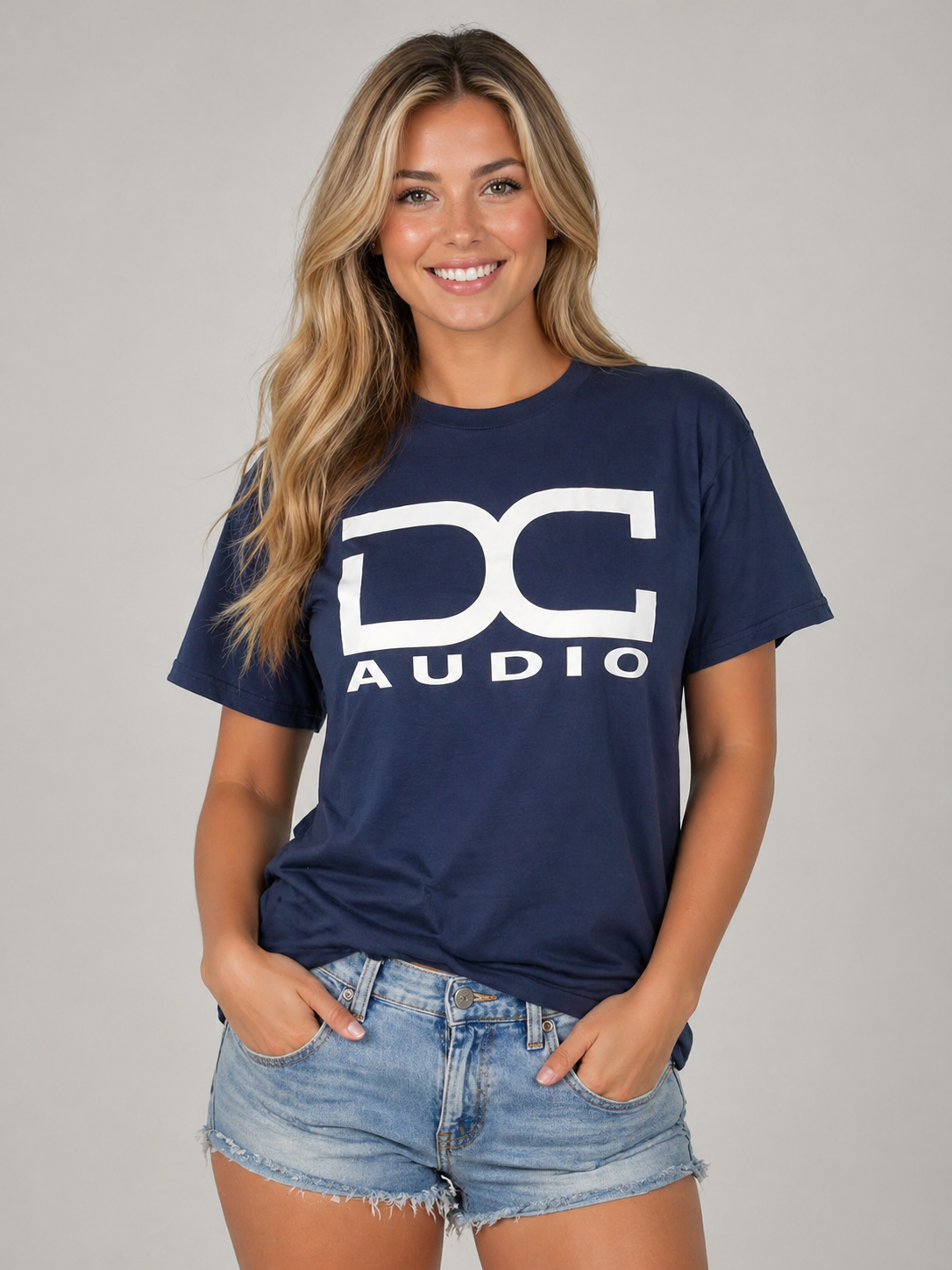 T Shirt Navy with White DC logo