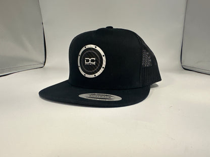 DC Audio Black Snap back Trucker Hat (subwoofer Logo)