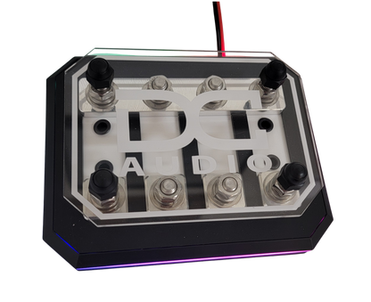 DC Audio Fused Distribution Block with LED lite base