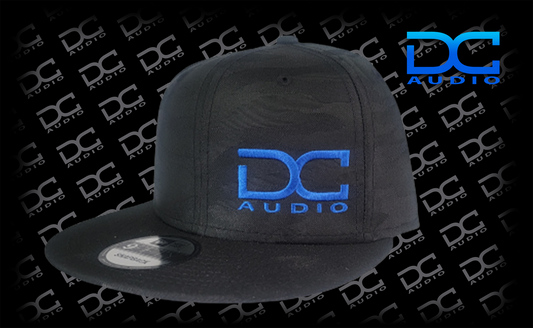 DC AUDIO Camo/ Blue Snapback DC Audio Hat (9fifty / flatbill)