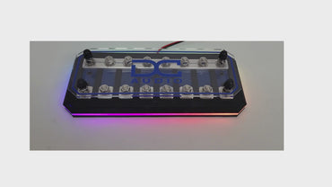 DC Audio Fused Distribution Block with LED lite base