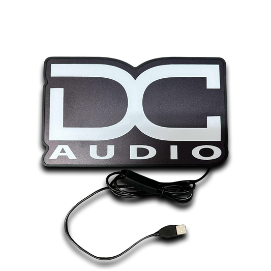DC Audio Wall Mount or Desktop Light up Sign