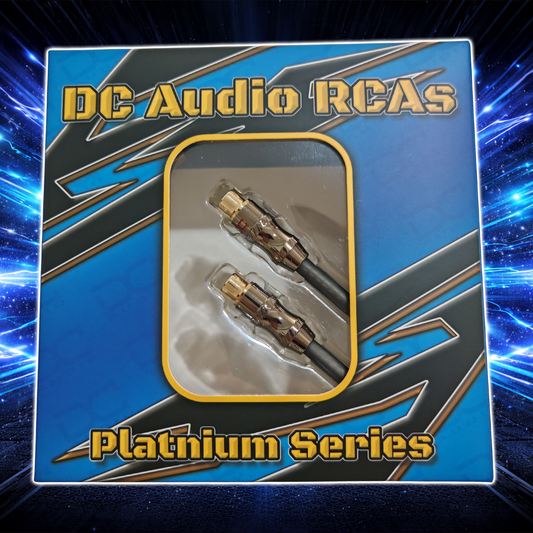 DC Audio Platinum Series RCA's 1M-2F Y Connector