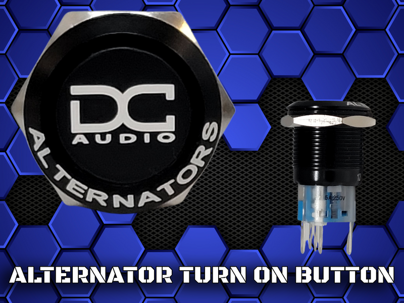 DC Audio Amp Turn On Buttons with Etching